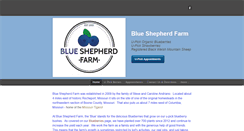 Desktop Screenshot of blueshepherdfarm.com